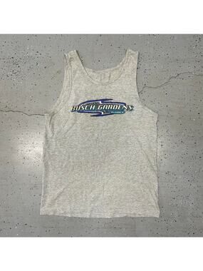 VTG 90s Busch Gardens grey and blue tank top